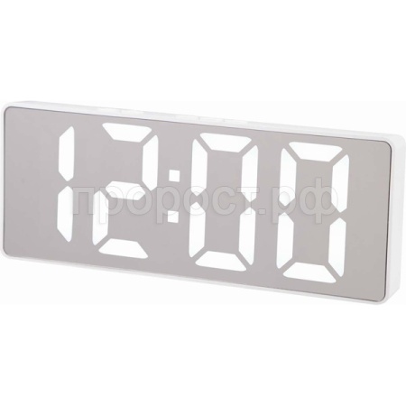 Часы электронные HomeStar HS-0120 белые 107612 /50шт Часы электронные HomeStar HS-0120 белые 107612 /50шт