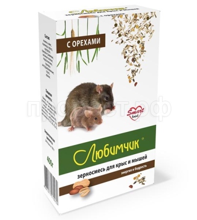 Грызуны Любимчик для крыс Орех 400гр/14шт/0030 ЧЗ Грызуны Любимчик для крыс Орех 400гр/14шт/0030 ЧЗ