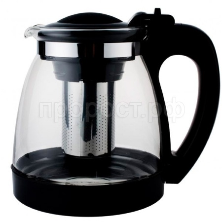 Чайник заварочный 2л Кувшин SY черный сито метал. AST-006-SY-20TBL Чайник заварочный 2л Кувшин SY черный сито метал. AST-006-SY-20TBL