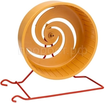 Игрушка д/грыз Колесо D140 литое на металл подставке бежевое/3139/Дарэлл