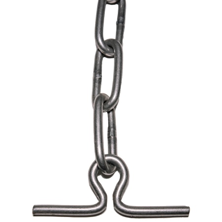 Цепь для привязи с ошейником КРС/МРС №6 длиннозвенная с вертлюгом
