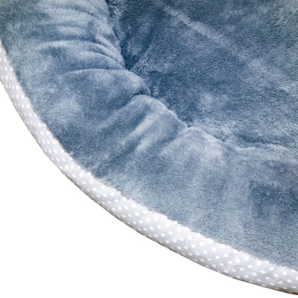 Лежанка ватрушка плюш серый горох 56*17см/DONBARON Лежанка ватрушка плюш серый горох 56*17см/DONBARON