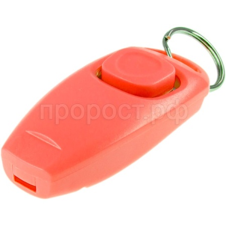 Кликер-свисток ZooOne с кольцом красный 1009-09/Пет Лайн Кликер-свисток ZooOne с кольцом красный 1009-09/Пет Лайн