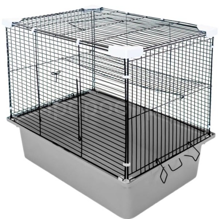 Клетка д/грыз N1 РПК50 без наполнения 42*30*40см светло-серая/4шт/Евро